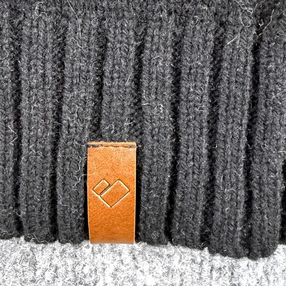 Obermeyer Men Sweater XL Fair Isle Ski Knit Nordic Argyle Prep Winter Black Crew